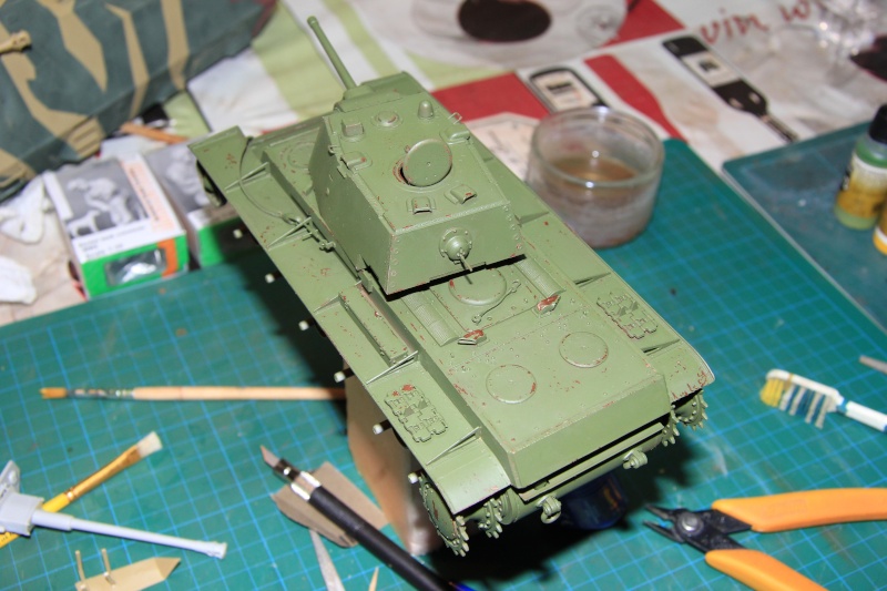 KV-I mod.42 (TRUMPETER) [patine + diorama en cours] - Page 2 Img_9522