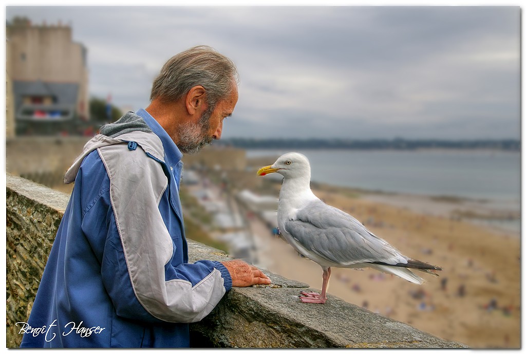 L'homme qui murmurait à l'oreilles des ... oiseaux !  + repost Photos10