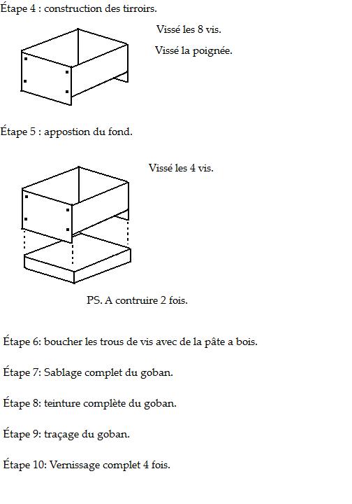 Construction d'un goban sur patte avec des tirroirs Constr17