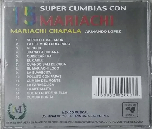 cd Mariachi Chapala-Supercumbias con mariachi D_nq_n10