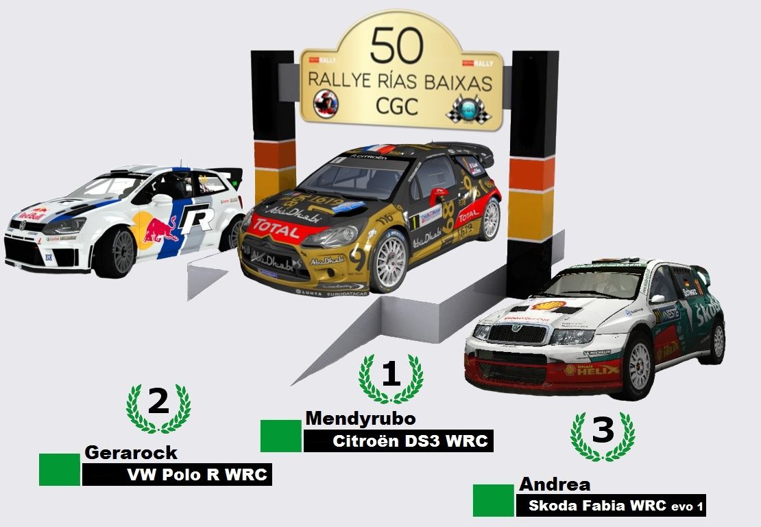6º Evento de temporada   ▄▀▄  Rally  Rias Baixas  ▄▀▄  05/11/2014 Podium10