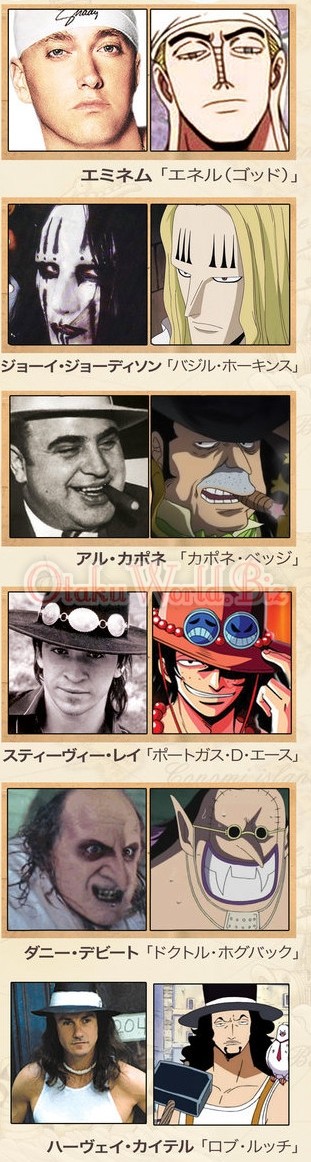 Những khuôn mặt "bản gốc" của các nhân vật trong One Piece 3149