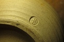 Stoneware bowl with Turkey, H mark and incised JC mark __010