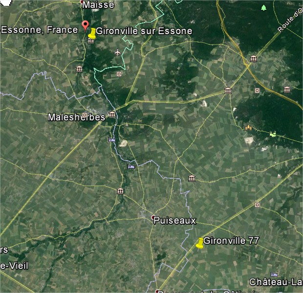 1996: le 24/10 à 1 heure 30 - lumière étrange  dans un nuageLumière étrange dans le ciel  -  Ovnis à Gironville - Seine-et-Marne (dép.77) Google10