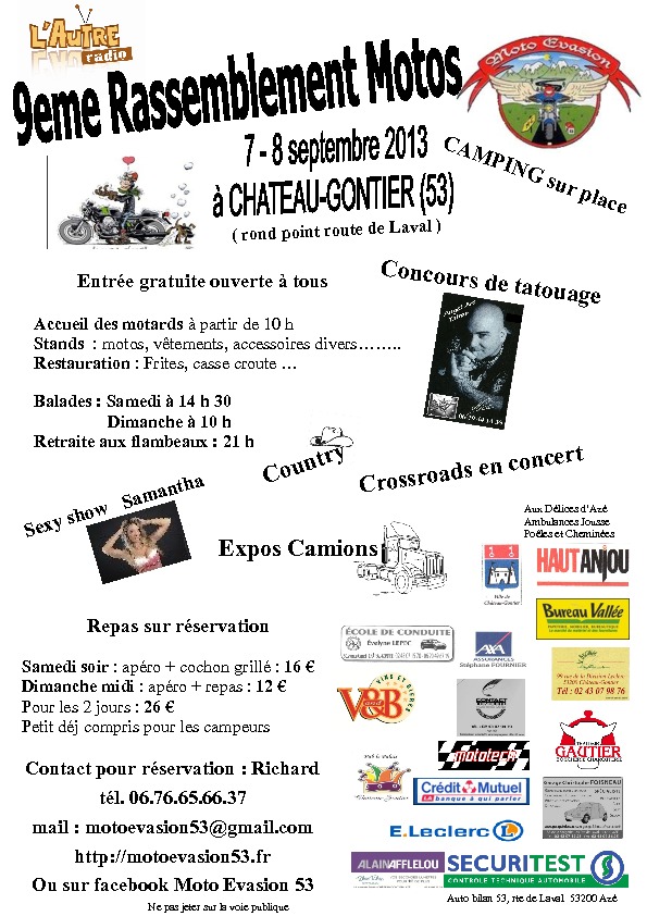 [7/8 septembre 2013]9 ème rassemblement moto Chateau-Gontier 13774210