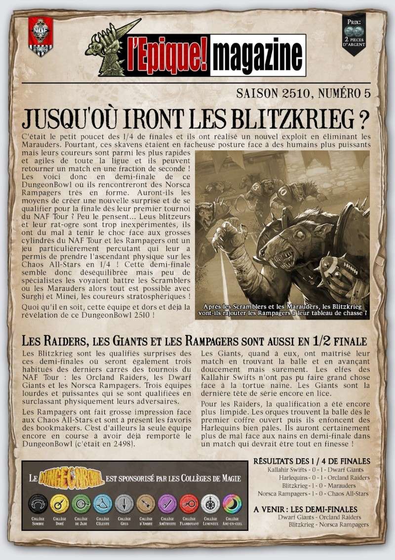 l'Epique! Magazine - Saison 2510 - n°5 Lepiqu14