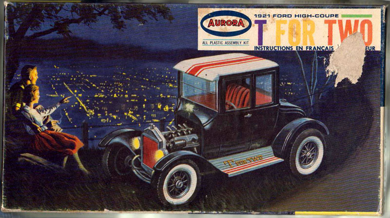 1921 Ford high-coupe - T for Two - 1/32 scale - Aurora 1-00110