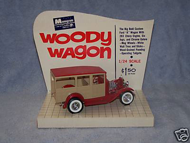 1930 Ford Model "A" Wagon - Woody Wagon - Hot rod - 1:24 scale - Monogram _bq-uj10