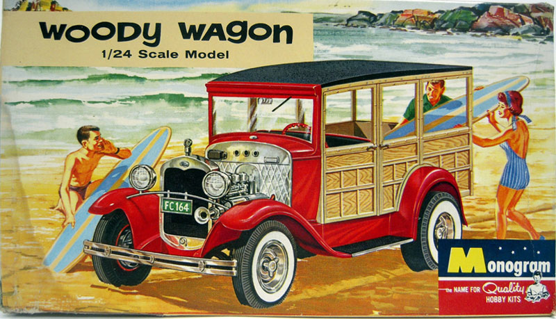 1930 Ford Model "A" Wagon - Woody Wagon - Hot rod - 1:24 scale - Monogram T2ec1612