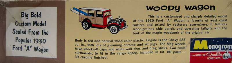 1930 Ford Model "A" Wagon - Woody Wagon - Hot rod - 1:24 scale - Monogram T2ec1614