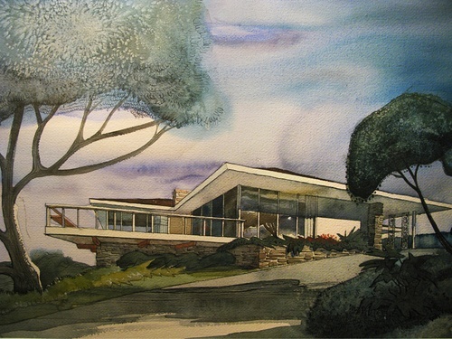 Fred Brooks house - Sacramento -1961 - Kenneth C. Rickey Tumblr21