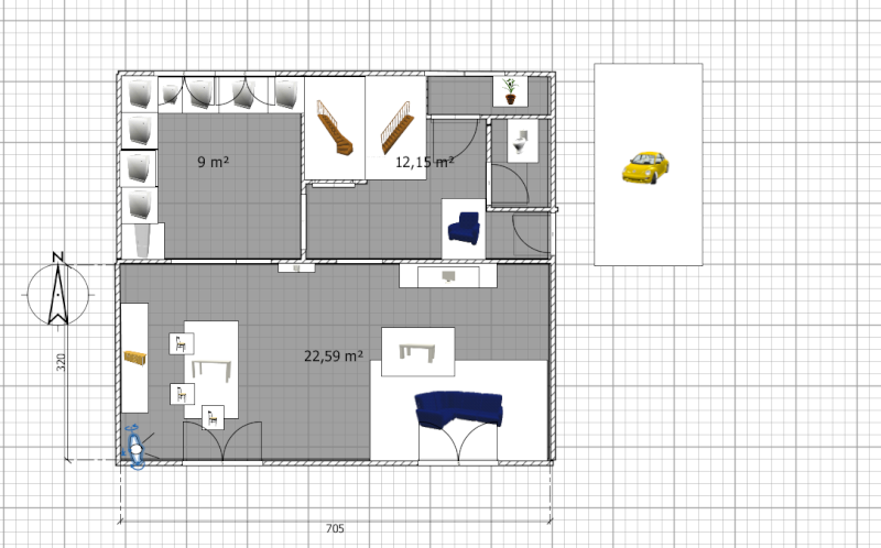 Déco salon- séjour, cuisine Plan10