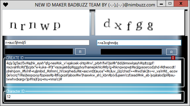 New id Maker Badbuzz team by. (-.-),(-.-) 80291310