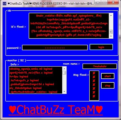 ChatbuzZ TeaM King Flooder FasT Speed v1.0 New  King_f10