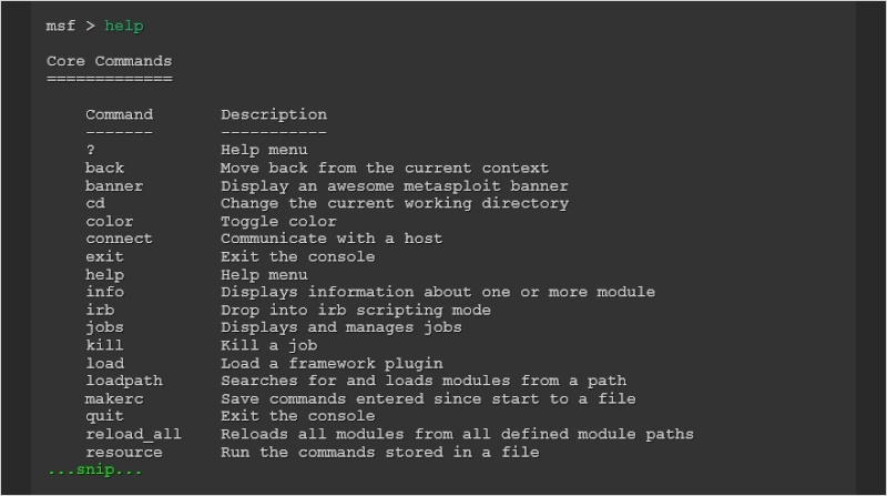 Tutorial metasploit para Kali Linux parte 2 Msfconsole Help210