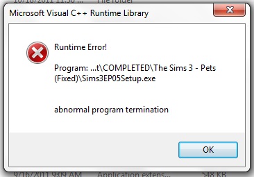 Cannot Install due to "Runtime Error!" Right off the Bat Error10