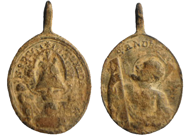 Medalla Virgen de la Tejeda o Texeda  /  San Andrés Apóstol (MAM) Tejeda14