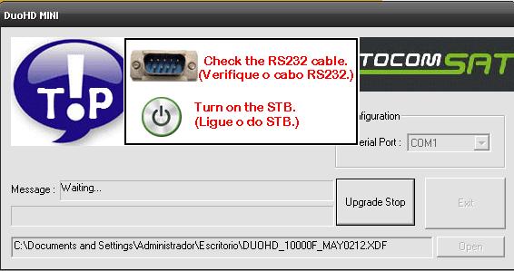 Recovery Tocomsat Duo HD Mini 3twpx10