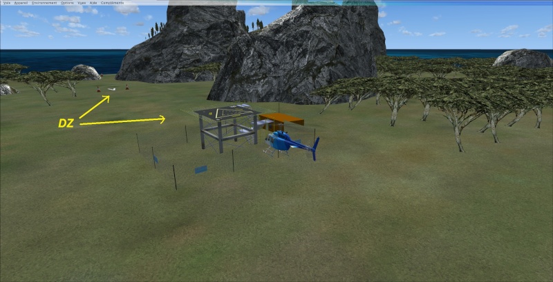 Entrainement hélicoptère sur la base de l'île Constellation 2013-926