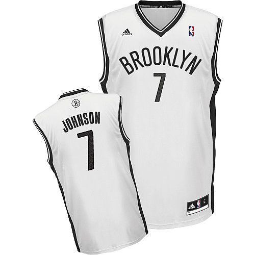 Nets #7 Joe Johnson White Home Revolution 30 Stitched NBA Jersey / 75$ Nets-010