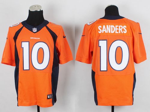 Nike Broncos #10 Emmanuel Sanders Orange Team Color Men's Stitched NFL New Elite / 80$ Nike_b17