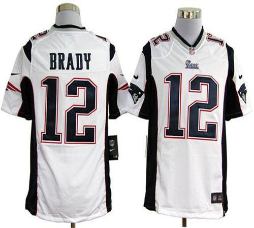 Nike Patriots #12 Tom Brady White Men's Stitched NFL Game Jersey / 80$ Nike_p18