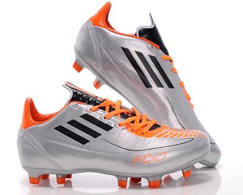 Adidas Soccer Football Shoes argent/orange/noir / 80$ Shoes-15