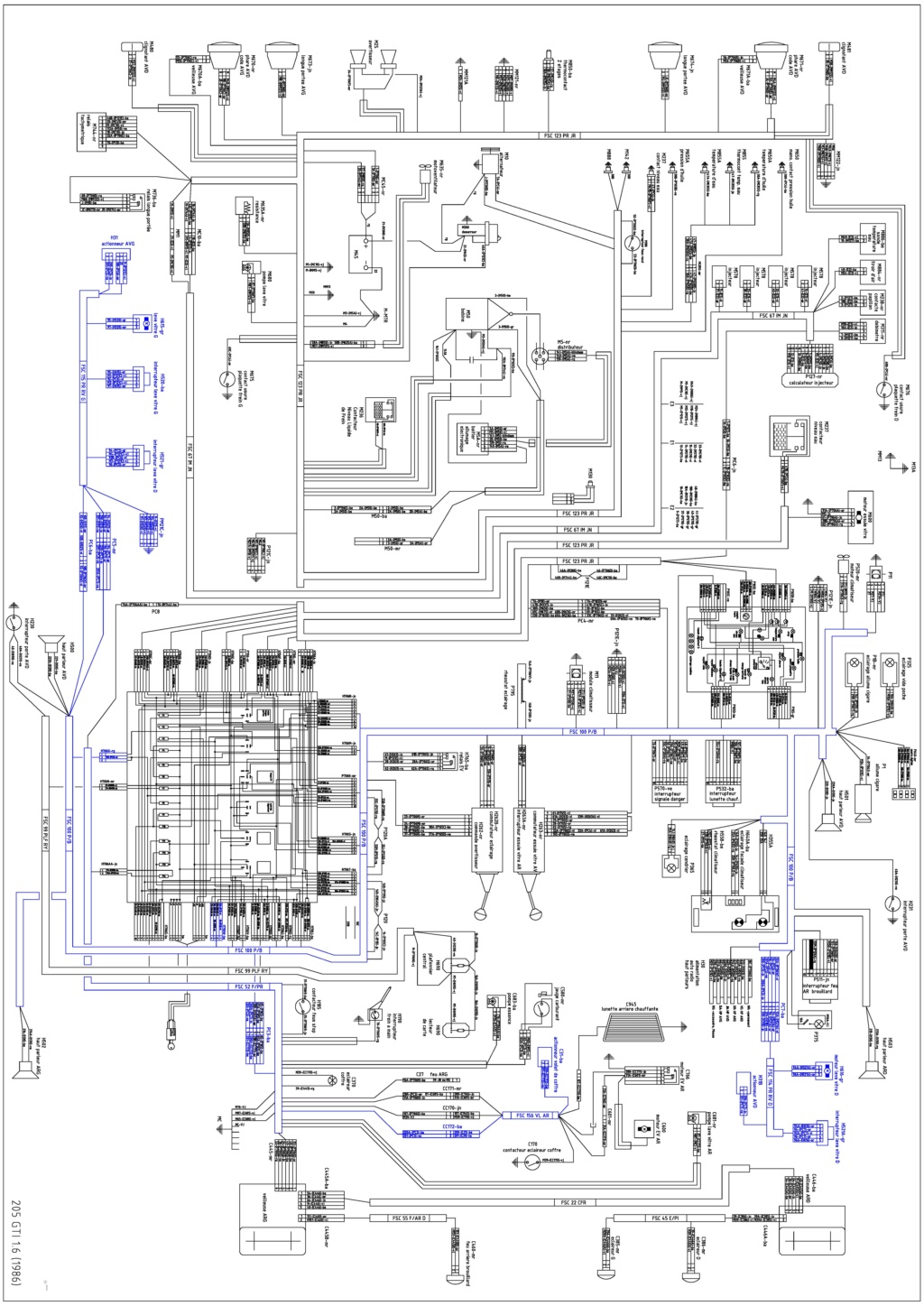 Identification connecteurs faisceau arrière Faisse20