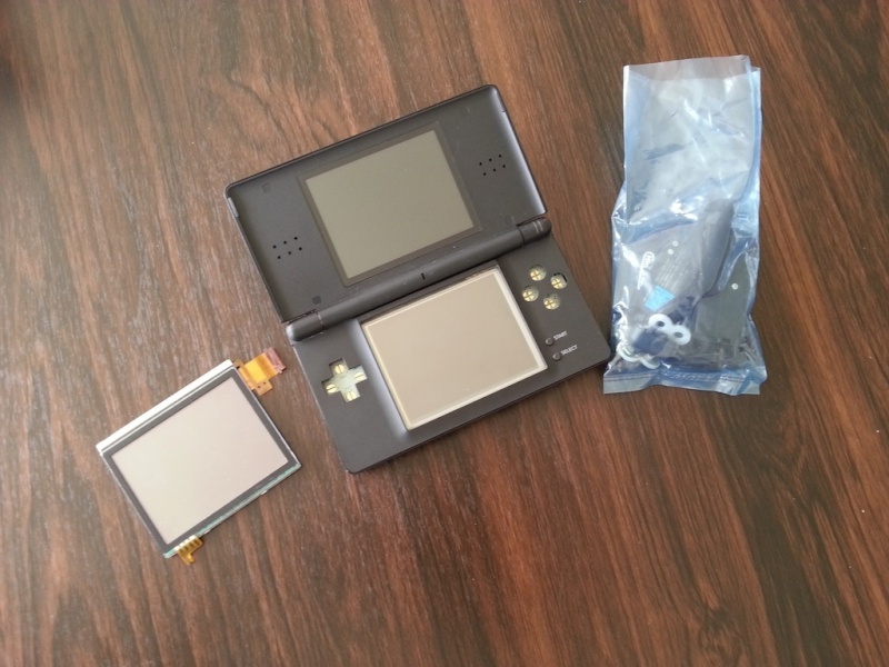 ESTIM DS Lite noire HS en kit + écran tactile neuf + boite et notices 20130914