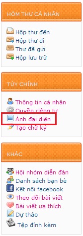 Hướng dẫn thay đổi avatar , chữ ký  310