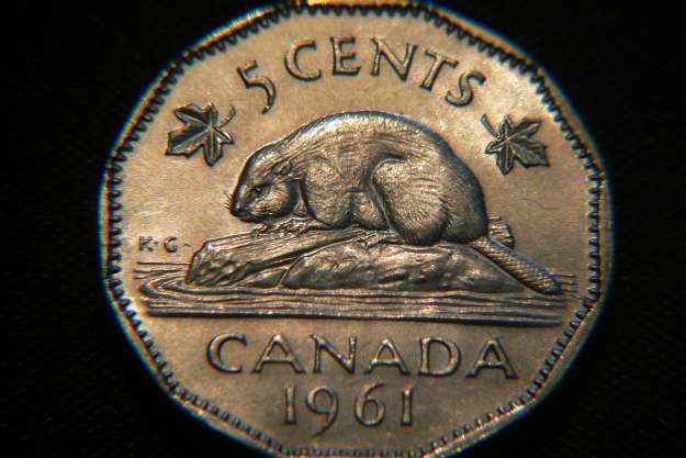 1961 - Coin Fendillé (Die Crack) de la Queue au Listel (DB Bvr's Tail to Rim) 219-4010