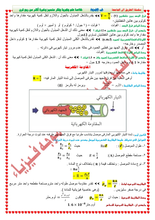 شرح التيار الكهربي وقانون أوم فيديو - فيزياء الثانوية العامة نظام جديد -2-63810