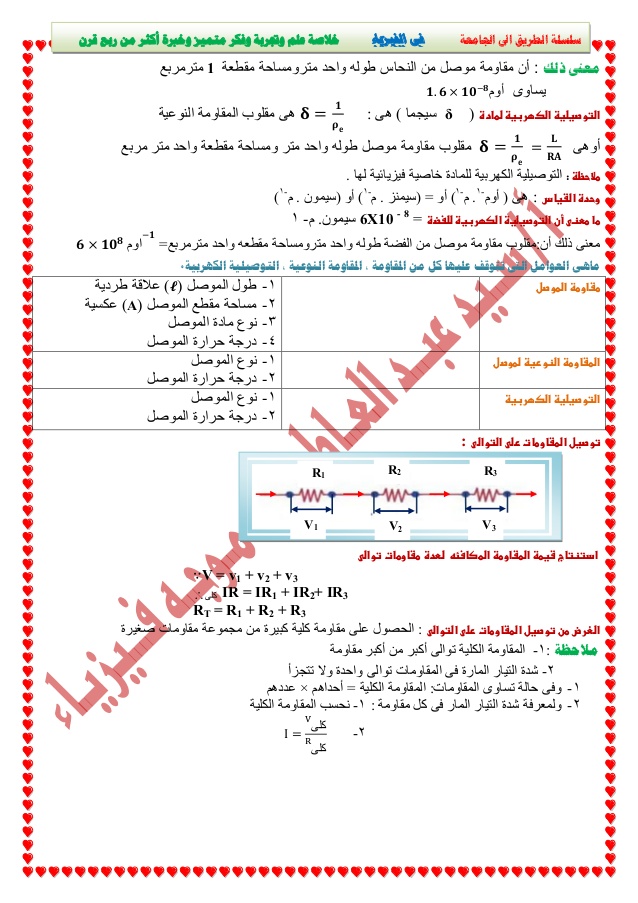 شرح التيار الكهربي وقانون أوم فيديو - فيزياء الثانوية العامة نظام جديد -3-63811