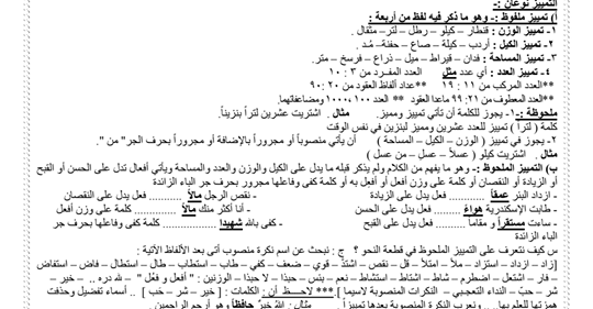  مراجعة النحو للصف الثاني الاعدادي ترم ثاني أ/ ‏محمد جمال عبداللطيف‏ 0010