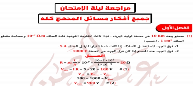 مراجعة الفيزياء للثانوية العامة أ/ عبد الرحمن اللباد.. جميع افكار ومسائل المنهج بالاجابات 02513