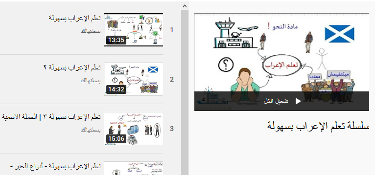 سلسلة تعلم الإعراب بسهولة l شرح مبسط فيديو لجميع المراحل l قناة بسطتهالك 0274