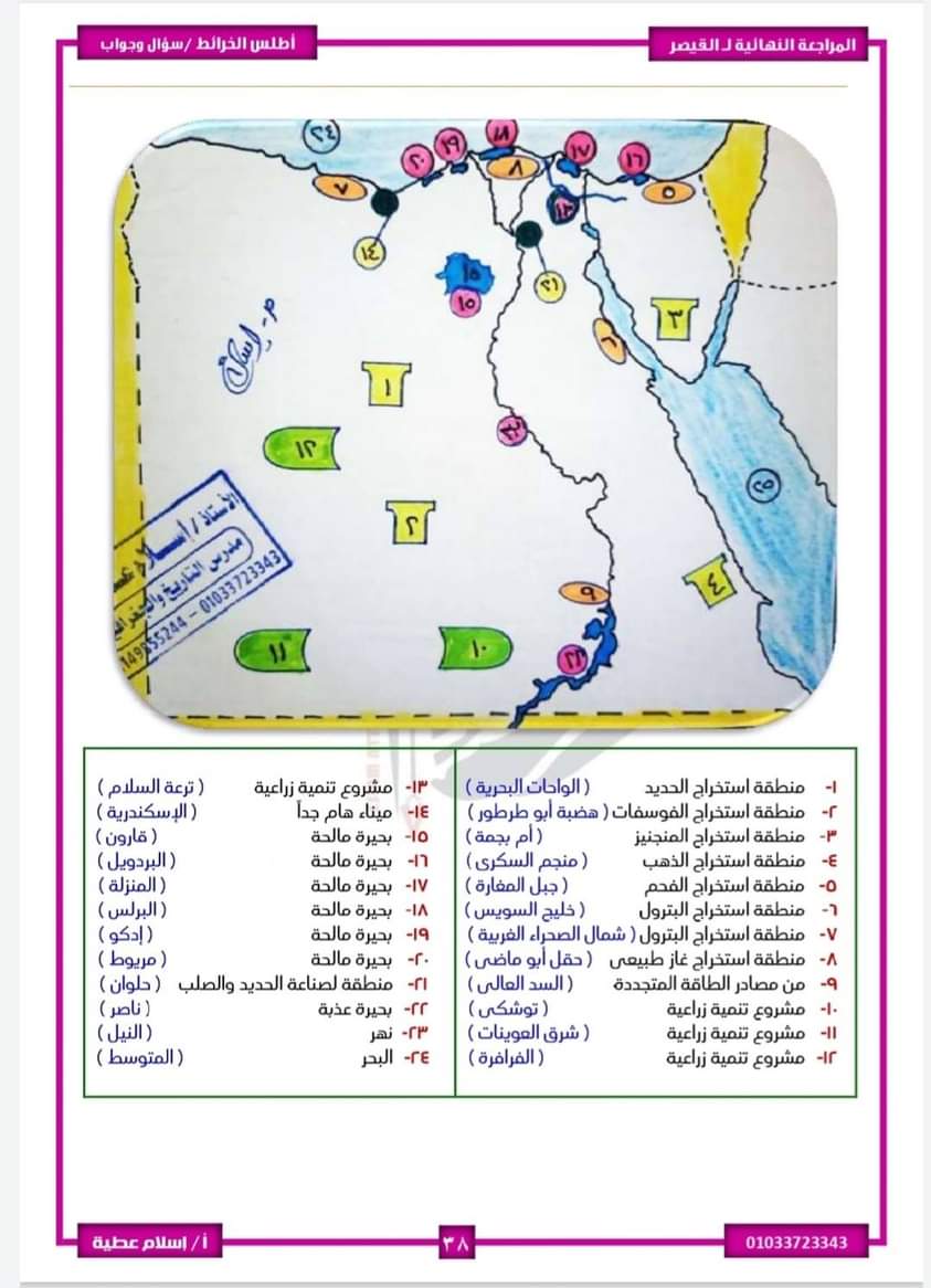 مختصر دراسات خامسة ابتدائي ترم أول أ/ كريم هلال 100135