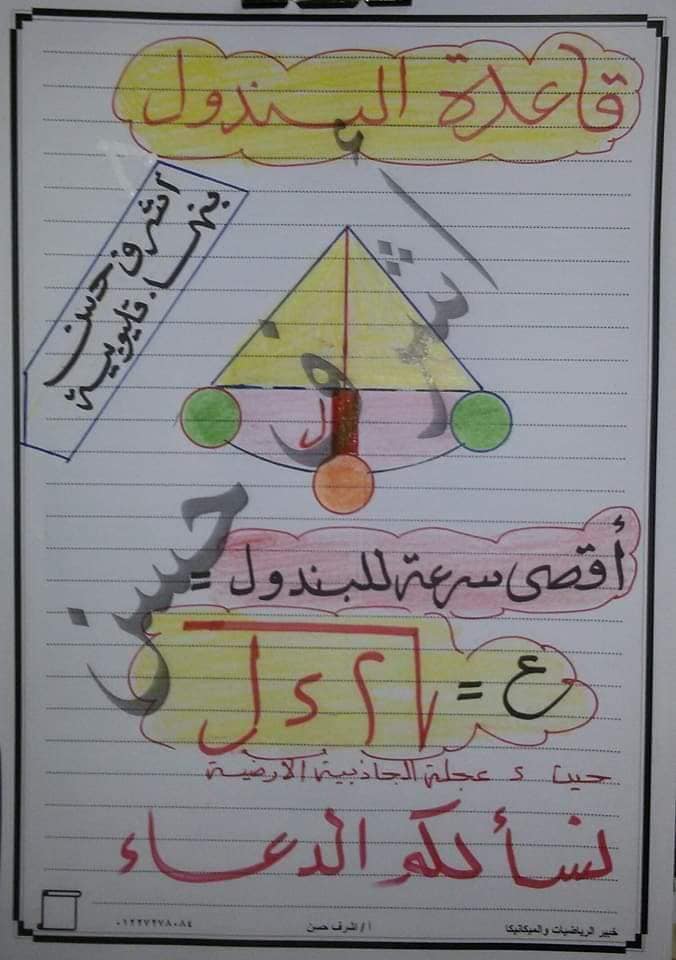 نصائح هامة فى ليلة إمتحان الديناميكا لطلاب الثانوية العامة من خبير الرياضيات أ/ أشرف حسن  11024