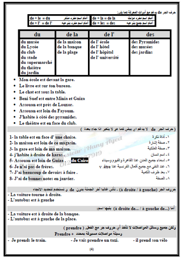 لغة فرنسية: شرح الدرس الاول - ثانية ثانوي  مسيو/ monsieur Hany Ayed 1225