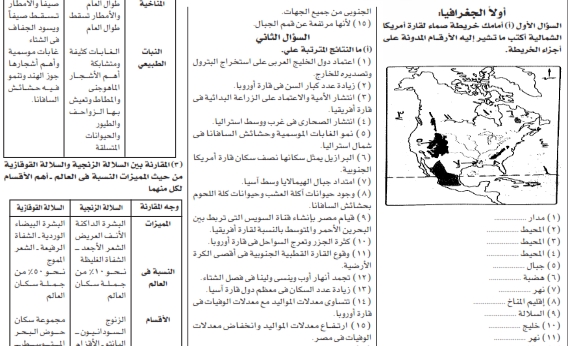 اسئلة دراسات ثالثة اعدادي المتوقعة بالاجابات - ملحق الجمهورية 2742