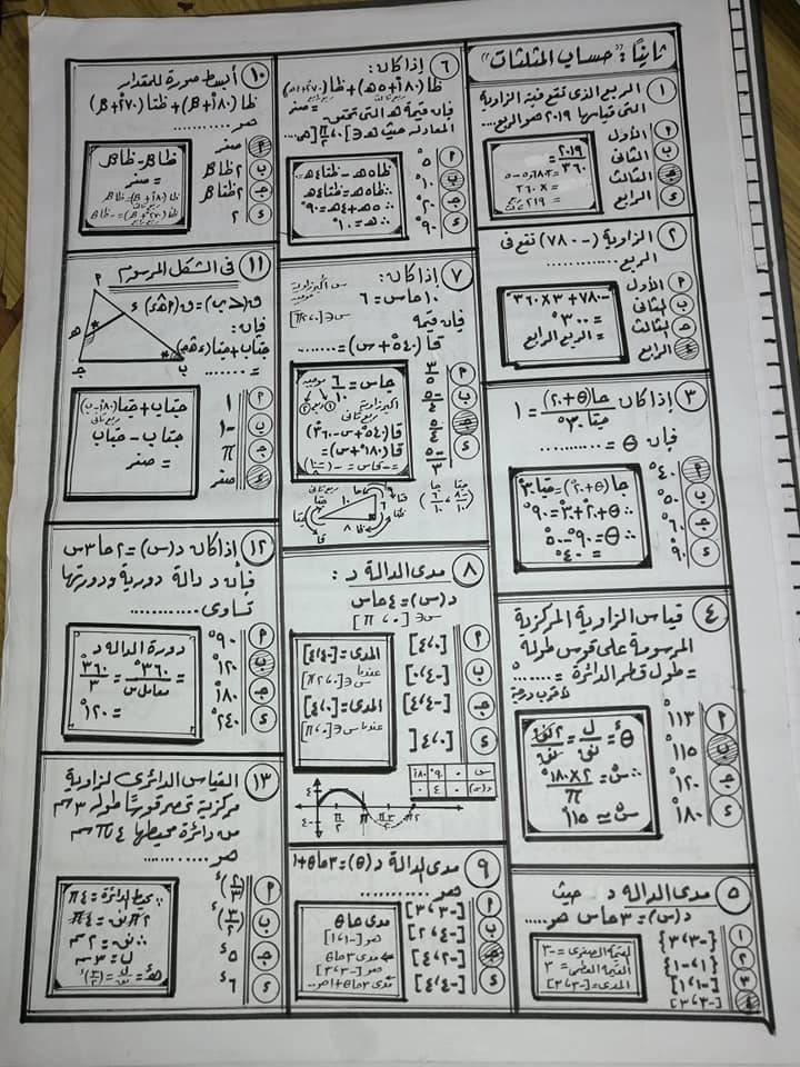 مراجعة الرياضيات للصف الأول الثانوي الترم الاول أ/ جمال عطية 31431