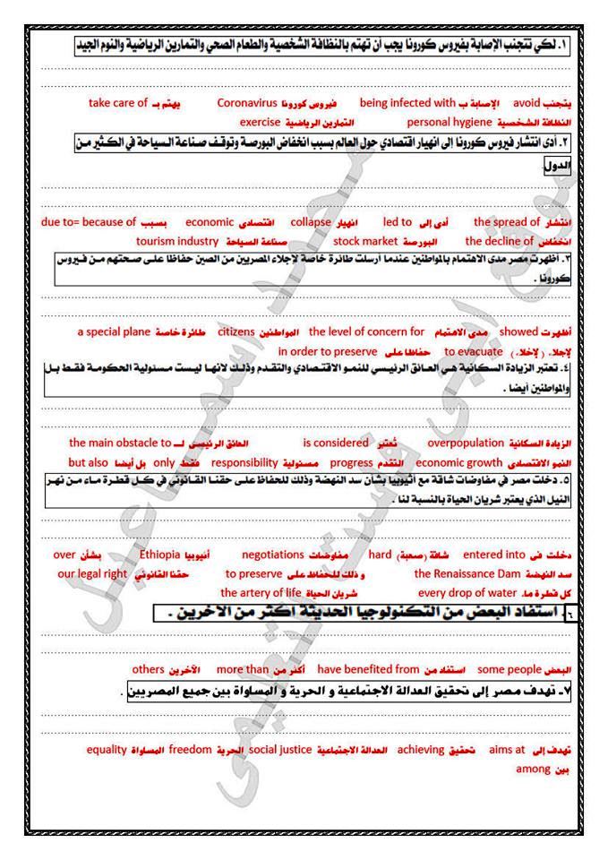 التراجم المتوقعة للثانوية العامة مستر/ محمد اسماعيل