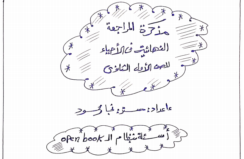 المراجعة النهائية فى الاحياء للصف الاول الثانوى نظام جديد مستر/ نجار محمود 4220