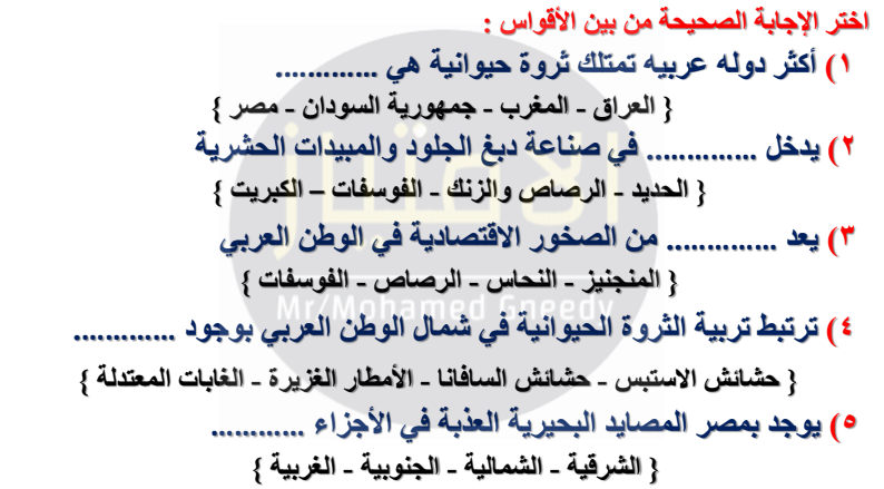مراجعة ليلة الامتحان دراسات الصف الثاني الإعدادي ترم ثاني مستر/ محمد جنيدى 4265