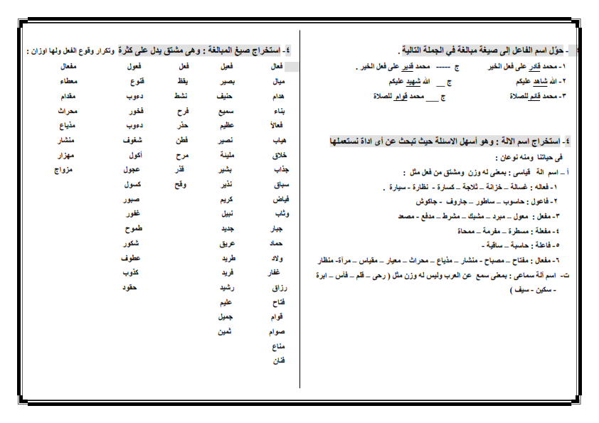 لطلاب 3 اعدادي.. كيف تجيب سؤال النحو