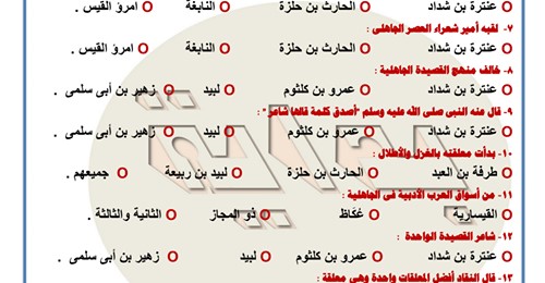  مراجعة نهائية لغة عربية الصف الثاني الثانوي بالنظام الحديث وطبقا لمواصفات الوزارة 2021 Safe_153