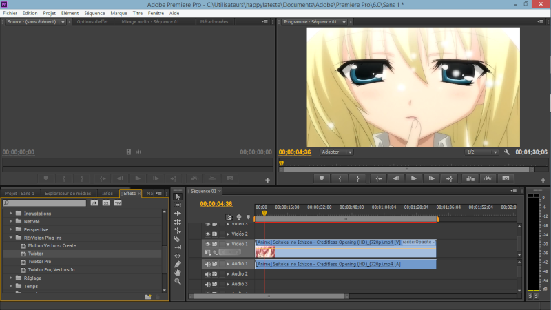 tuto - [Tuto AMV] Twixtor avec Adobe Première Pro ou Adobe After Effect 311