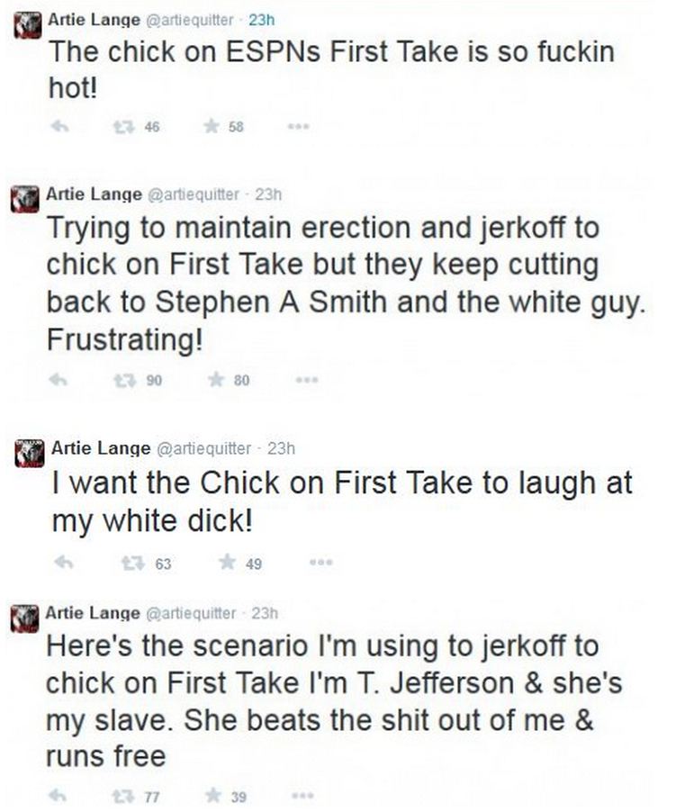 Artie Lang likes the chick from ESPN's First Take... Artie110