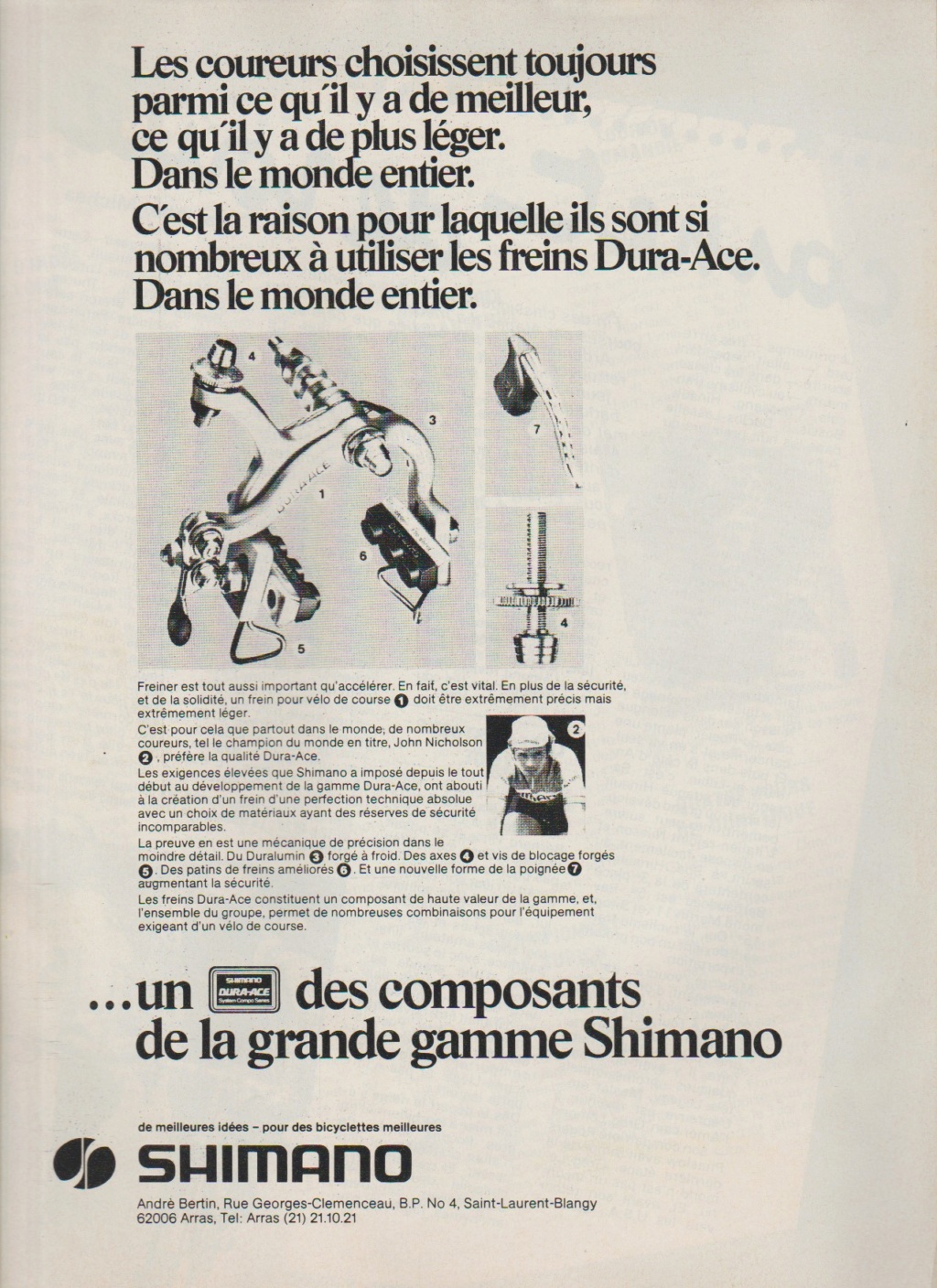 freins shimano dura ace 1980 (pub) Numzor49