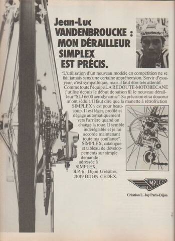 simplex slj 6600 aerodynamic 1981 pub